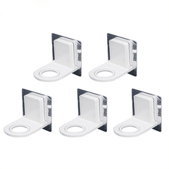 5pcs Wall Shampoo Rack Self Adhesive Shower Gel Hook Soap Holder