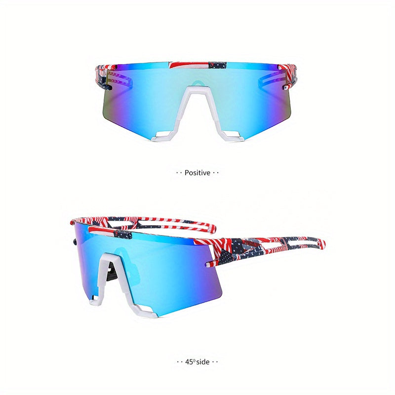 Men's Random Printing Running Cycling Sunglasses Mixed Outdoor Sports Glasses