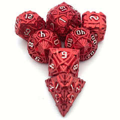 7pcs Solid Metal Dice Maze Sided Desktop Game Drinking Fun Dice