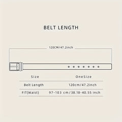 Vintage Pattern Buckle PU Leather Belt For Men