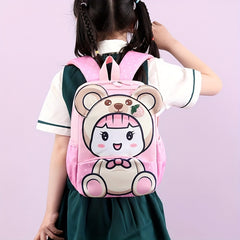 Cartoon Backpack Lightweight Schoolbag For Boys Girls Aged 3-6