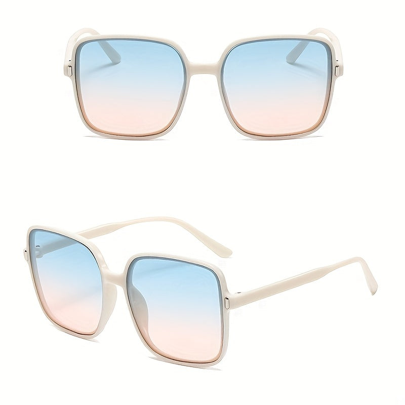 Large Square Sunglasses Women Retro Summer Outdoor UV400 Sun Shades