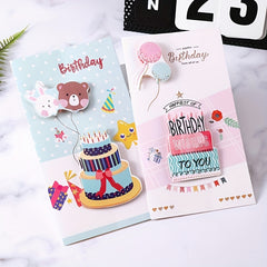 8pcs 3D Greeting Cards with Envelopes for Various Occasions