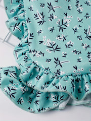 Girls Flower Ruffle Trim Shorts - Kids Summer Clothing