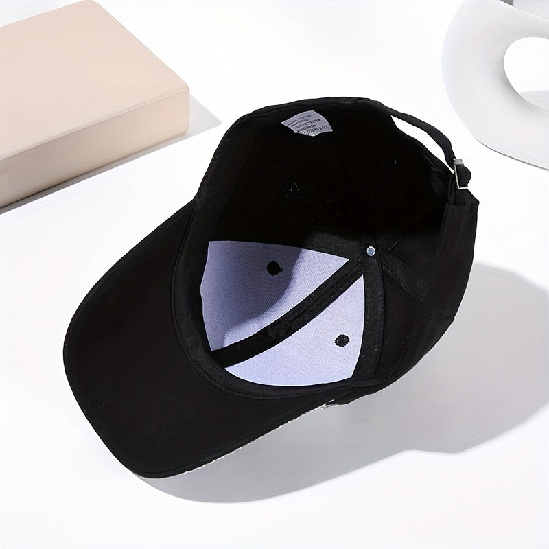 Faux Pearl Letter Baseball Cap Golf Sun Hat Lightweight Adjustable Sunscreen Dad