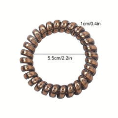 High Elasticity Resin Spiral Hair Tie Set