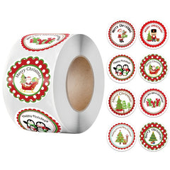500 Explosive Style Roll Stickers Christmas Decoration Gift Series