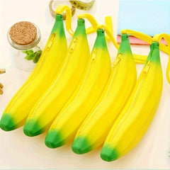 Creative Banana Stationery Bag Silicone Pencil Case