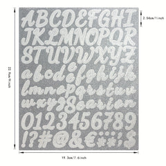 Glitter Fine Alphabet Number Stickers DIY Poster Graduation Hat