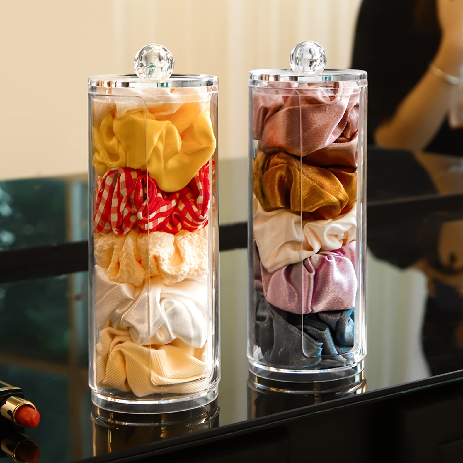 Acrylic Scrunchie Holder Stand Clear Scrunchy Display Organizer