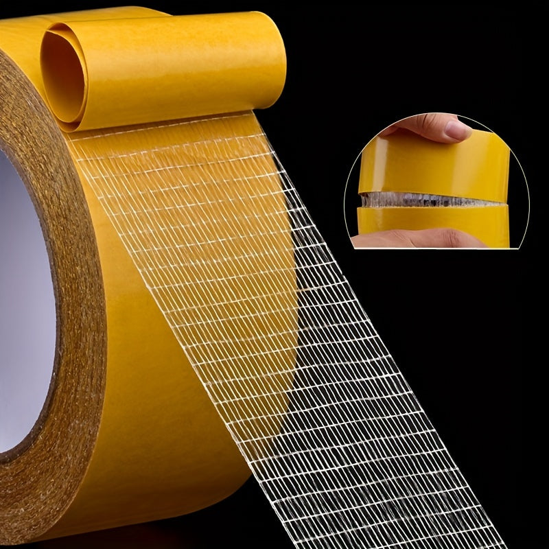 High Viscosity Double Sided Mesh Tape for Glass - Transparent