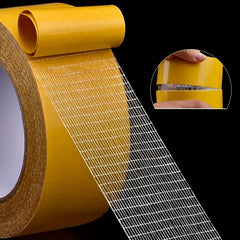 High Viscosity Double Sided Mesh Tape for Glass - Transparent
