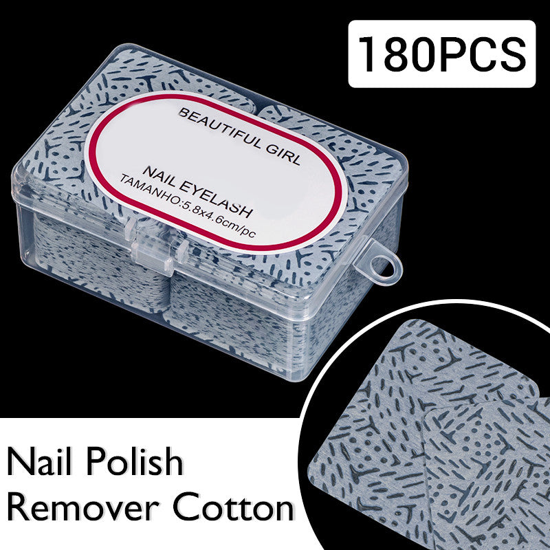 Double Sided Nail Polish Remover Cloth - Makeup Nail Remover Cotton