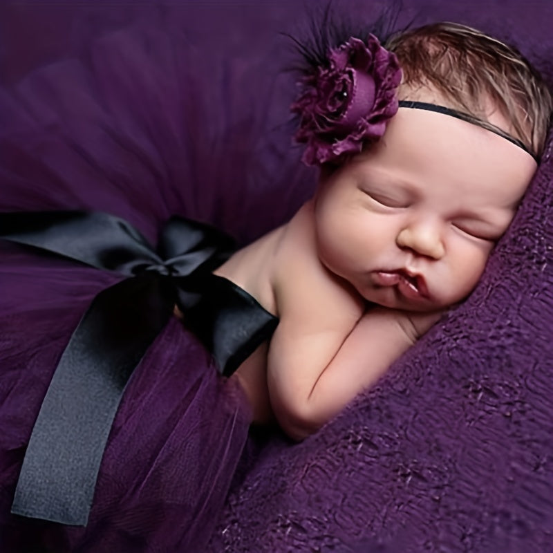 Newborn Tutu Skirt Baby Bunny Skirt Purple