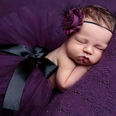 Newborn Tutu Skirt Baby Bunny Skirt Purple