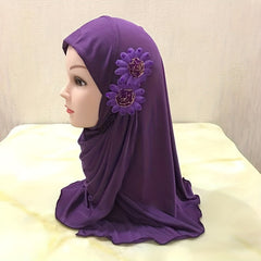 Toddler Girls Lightweight Pretty Bandana Arab Eid Hat For Outdoor
