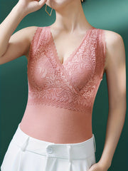 Lace Tank Top V Neck Slim Fit Lingerie