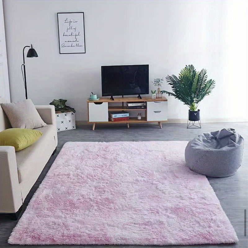 Velvet Shag Tie Dye Area Rug 55" x 78"