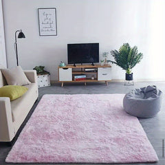 Velvet Shag Tie Dye Area Rug 55" x 78"