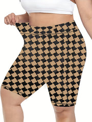  Women's High Rise Skinny Yoga Shorts