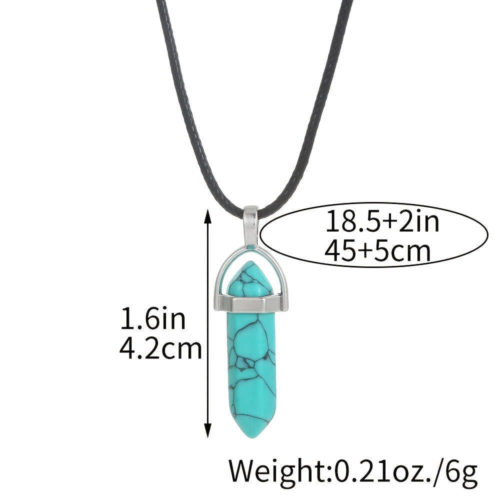 Natural Stone Energy Collar Necklace