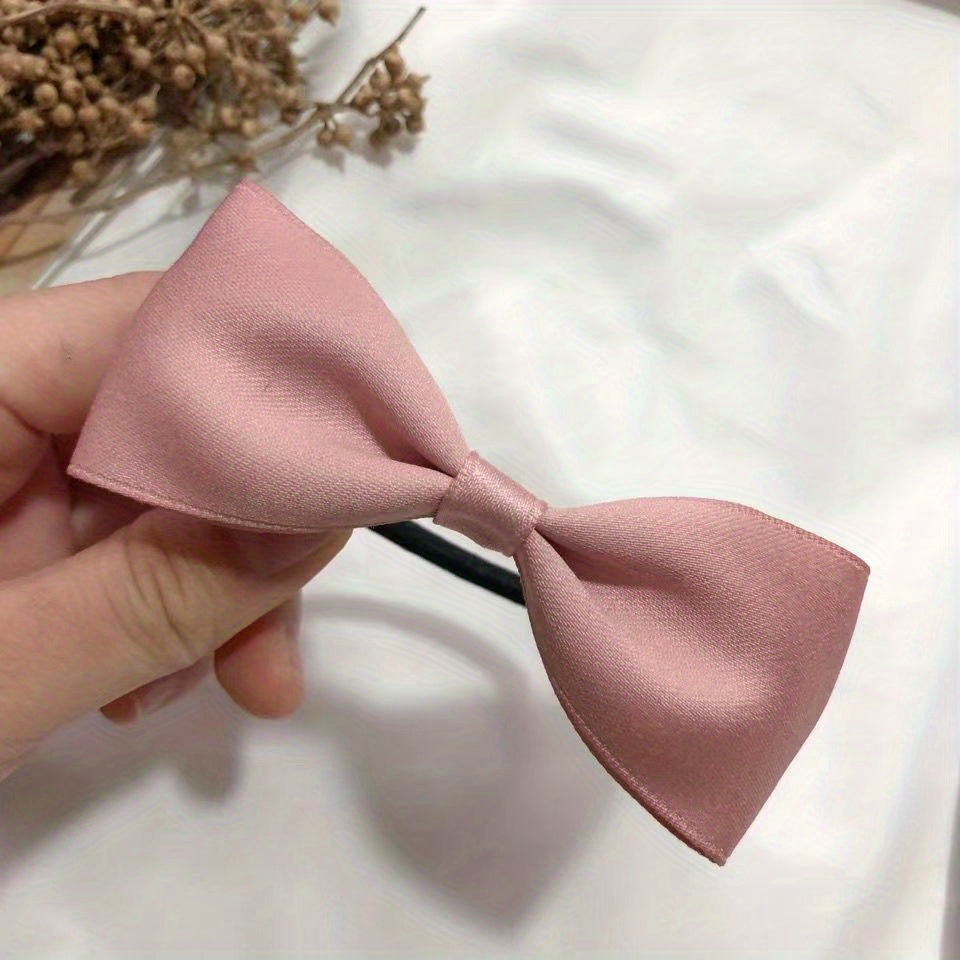 Solid Bow Hair Tie Style Hair Rope Elastic Hair Ring Hair Accessories