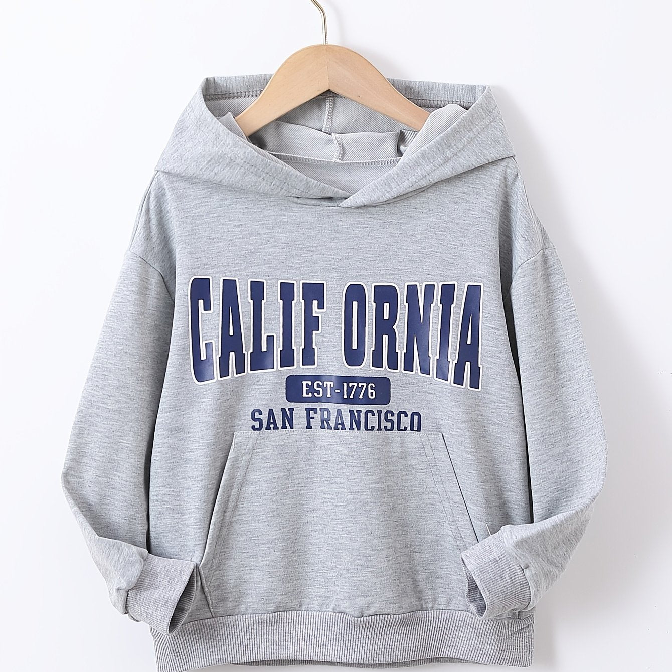 California Letter Hoodie Sweatshirt Top For Teens Girls