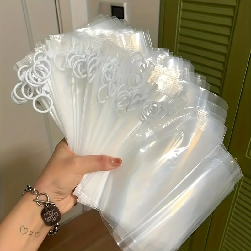 Thick Zipper Bags Stationery Storage Travel Cosmetic Transparent Storage