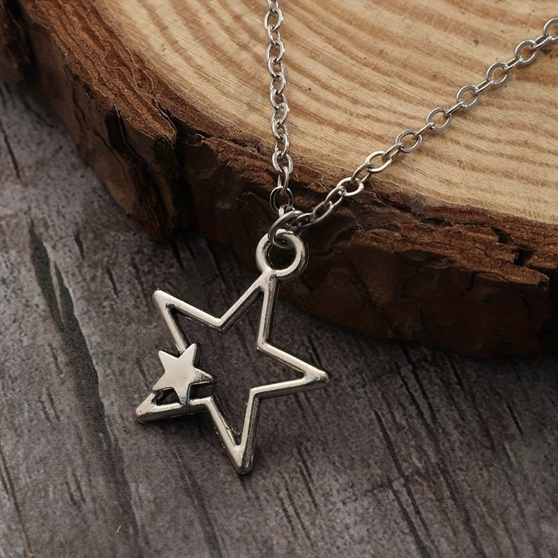 Vintage Goth Star Necklace Women's Men's Necklace
