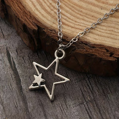 Vintage Goth Star Necklace Women's Men's Necklace