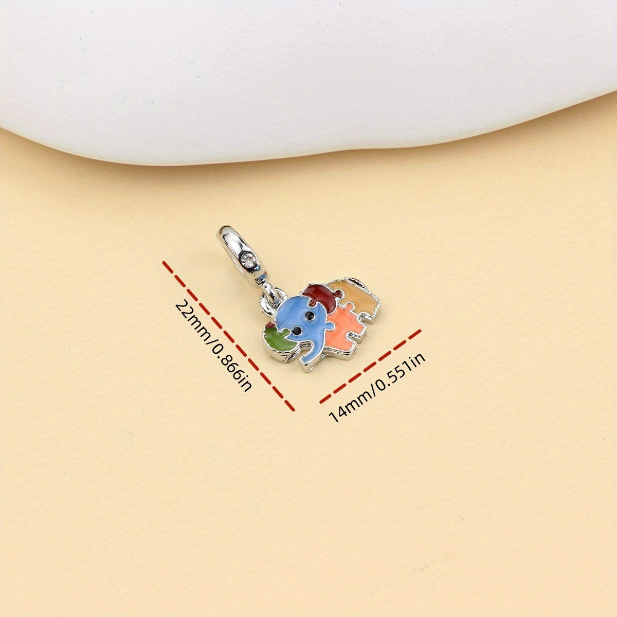 1Pc Turtle Dolphin Elephant Charm Alloy Pendant Beads