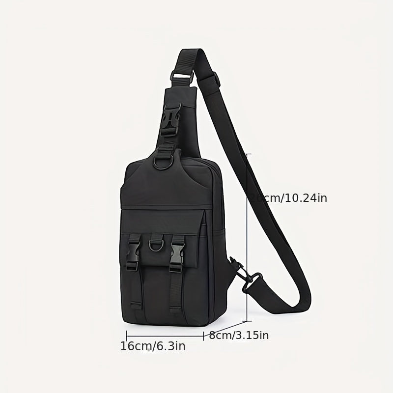 Men's Casual Chest Bag Crossbody Bag Waterproof Shoulder Handbag