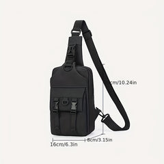 Men's Casual Chest Bag Crossbody Bag Waterproof Shoulder Handbag