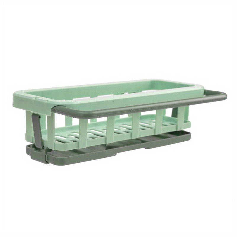 Sponge Holder for Kitchen Sink with Dish Brush Holder and Cloth Hanger