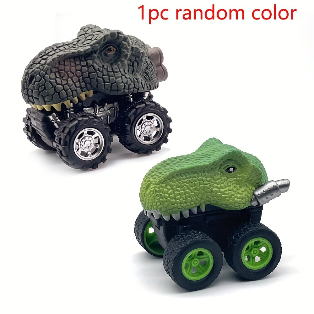 Dino Toy Pull Back Cars Mini Monster Truck Big Tires