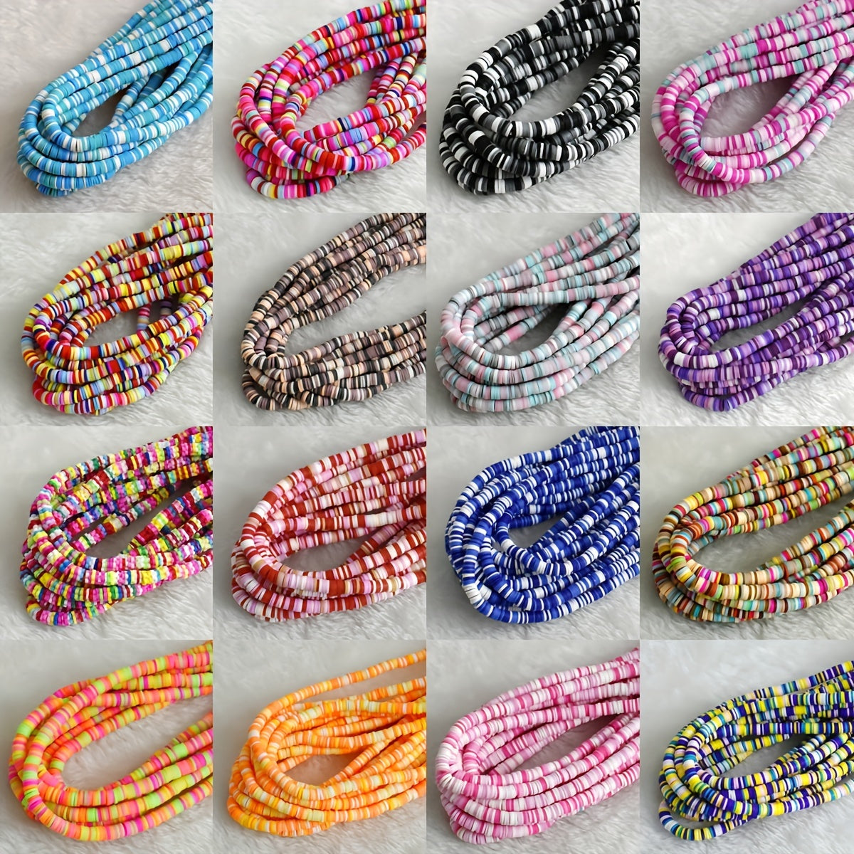 7mm Soft Ceramic Beads for Bracelets Necklaces Mixed Women's Accessories