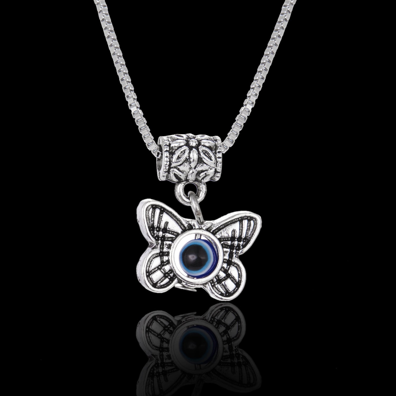 Eye Pendant Necklace Evil Eye Necklace Metal Chains Necklace
