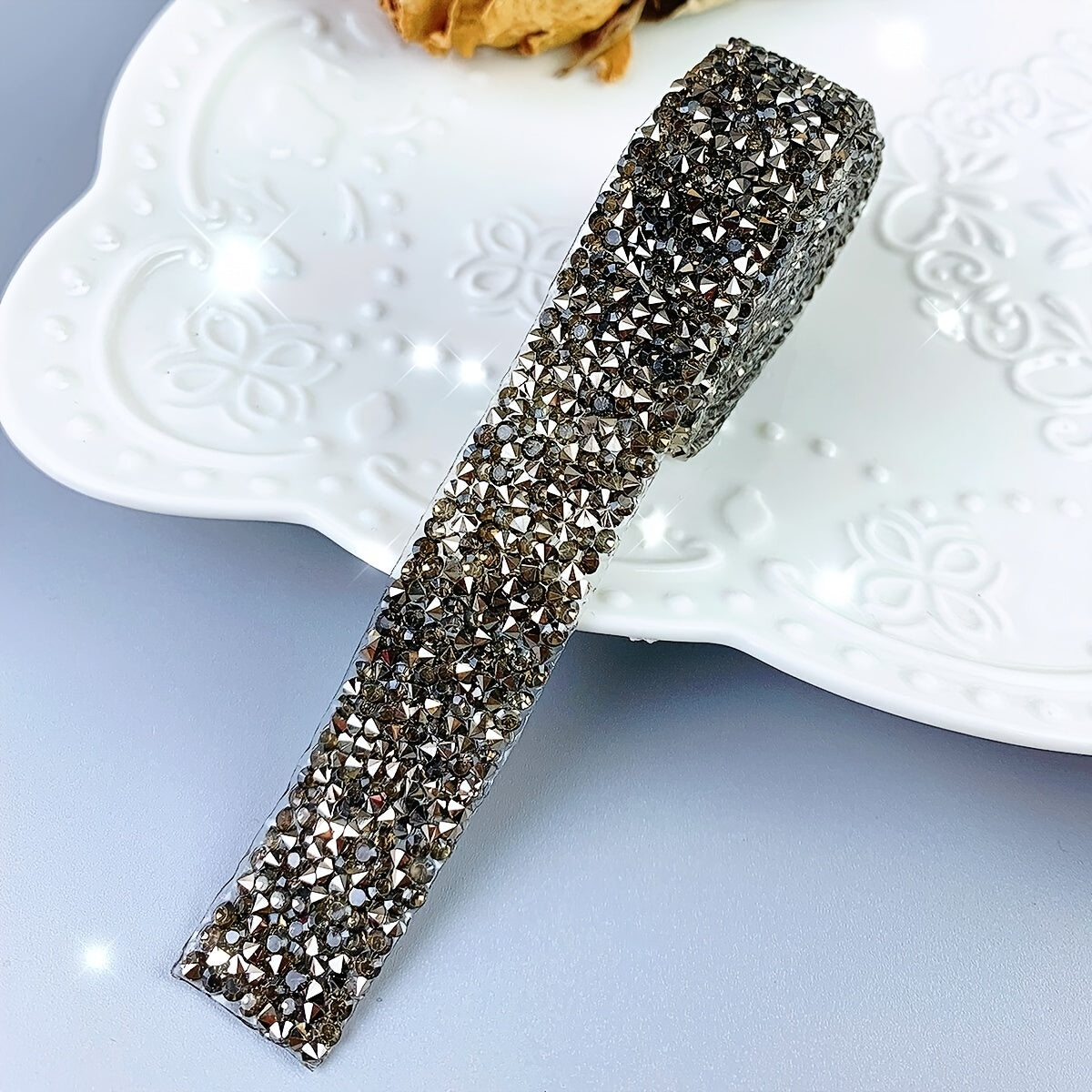 1yard Self Adhesive Crystal Rhinestone Ribbon Sticker Roll