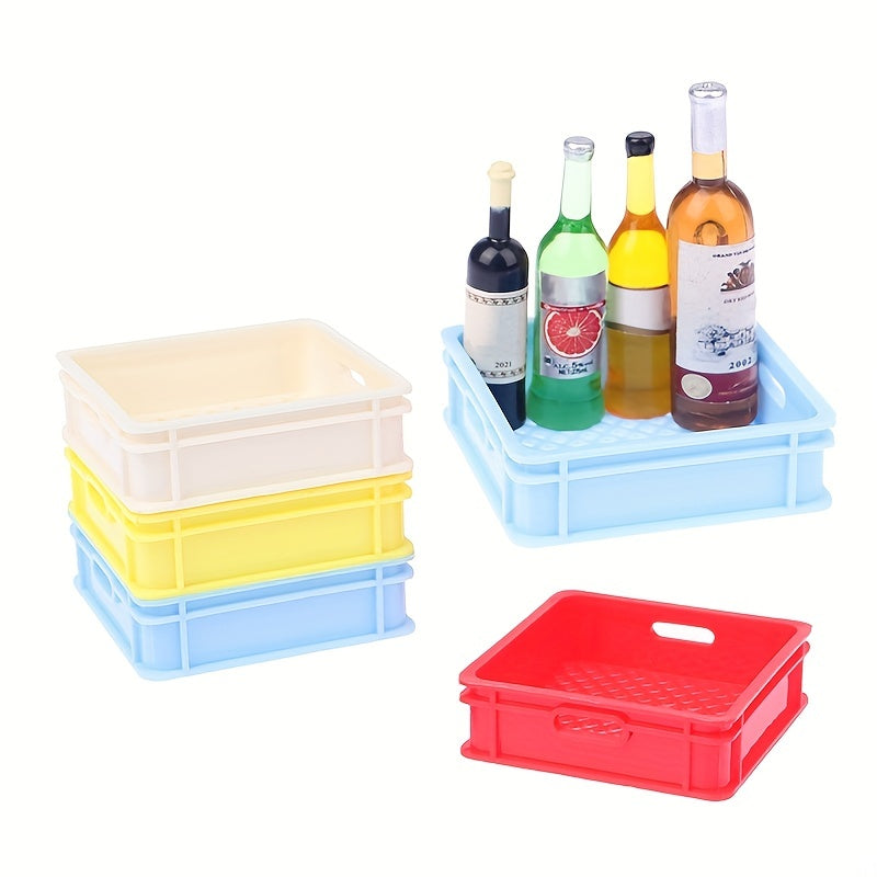 1:12 Dollhouse Food & Drink Storage Basket Kitchen Decor Toy Accessories