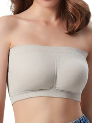 Soft Strapless Bandeau Bra Wireless Lingerie
