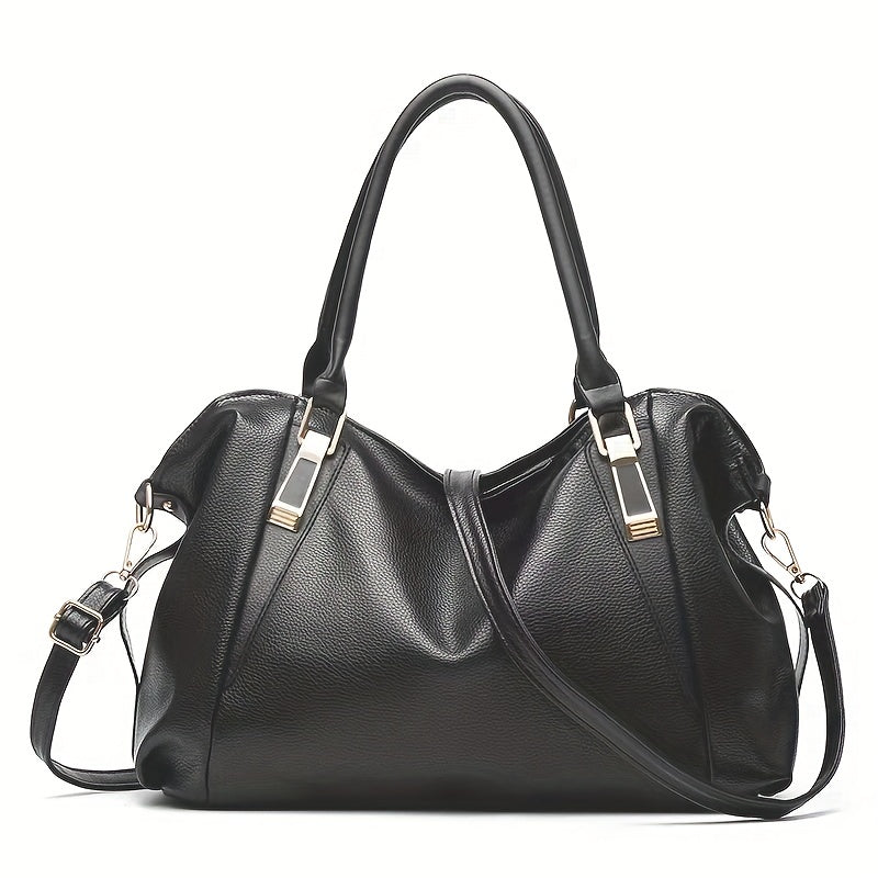 Large Capacity Crossbody Bag Soft PU Leather Satchel Purses