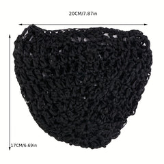 2pcs Crochet Hair Net Hollow Out Sleeping Hat Hair Protective Accessories