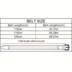 Men's Leather Belt Pin Buckle Casual Jeans Pants Waist Strap High Belt