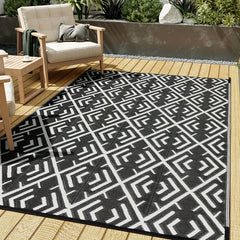 Non Slip Waterproof Reversible Outdoor Rug Multiple Sizes