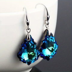 Droplet Rhinestone Earrings Men's Casual Jewelry Gift