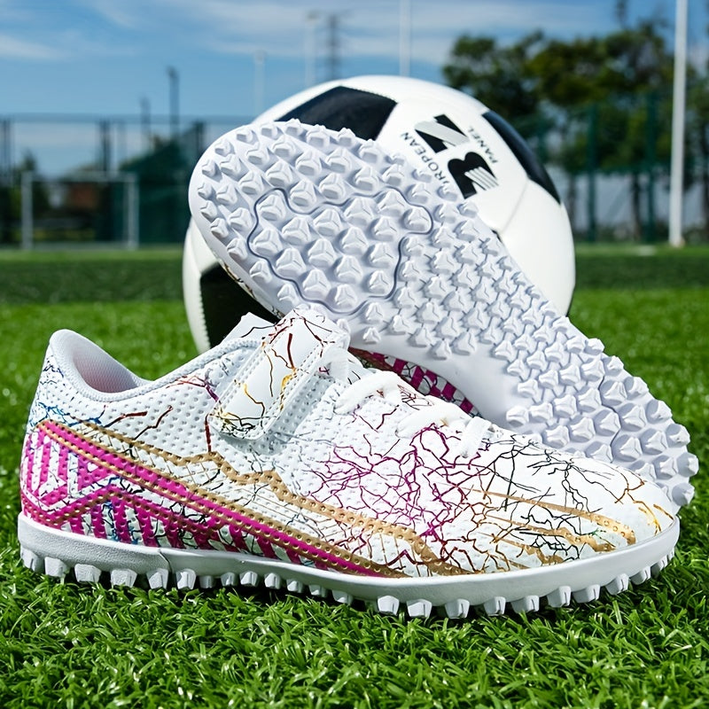 Boy's Turf Football Boots Anti-Skid Breathable TF Soccer Cleats
