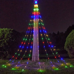 180LED Waterfall Tree Fairy Lights 9 Drop 200cm Outdoor Garland USB Plug