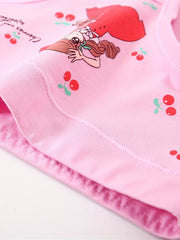 4 Pack Girls Cotton Panties Briefs Sweet Girl Pattern
