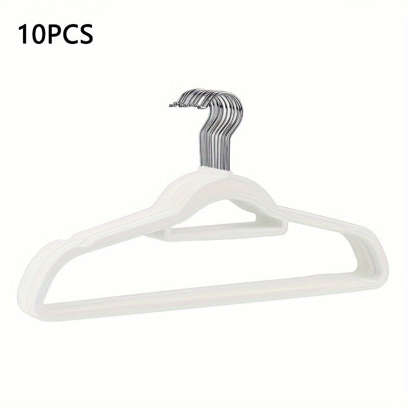 10pcs Suit Hangers Slim Non Slip Heavy Duty Adult Hangers Space Saving