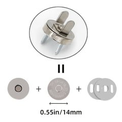 10pcs Round Strong Magnet Metal Snap Magnetic Button